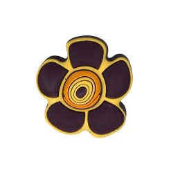 دستگیره کابینت کودک مدل گل زرد و بنفش